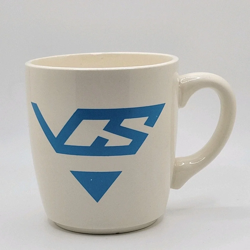 Vintage 80s Vantage‎ Computer Systems Advertising Mug USA Retro Tech Officecore